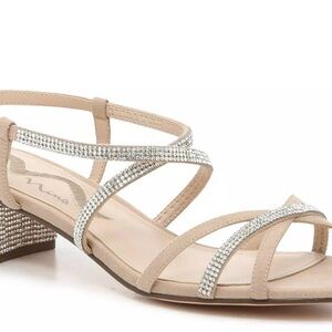 Nina Gamora Sandals with Rhinestone Straps